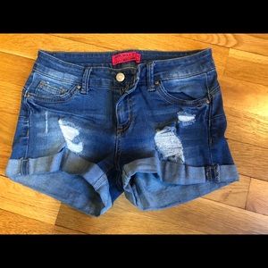 Wax Jean Shorts